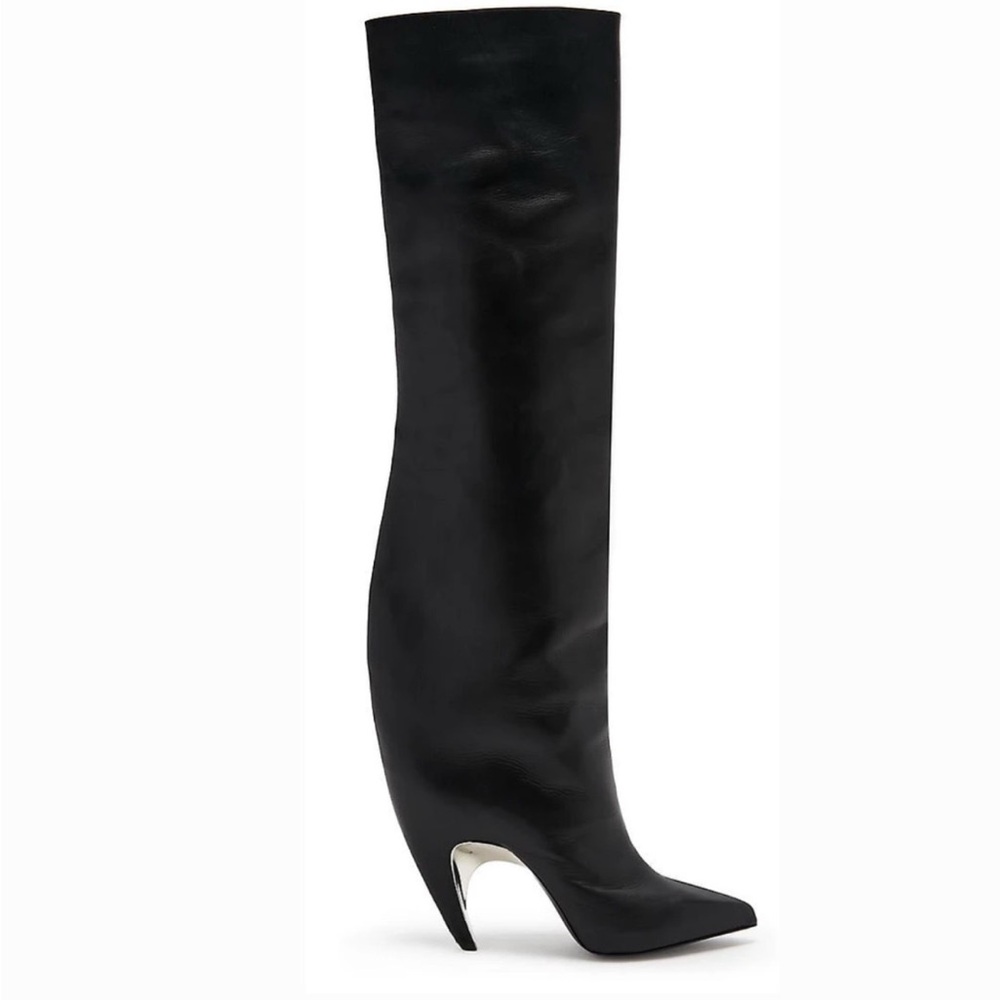 Alexander McQueen Armadillo 105mm thigh high boots - 40
